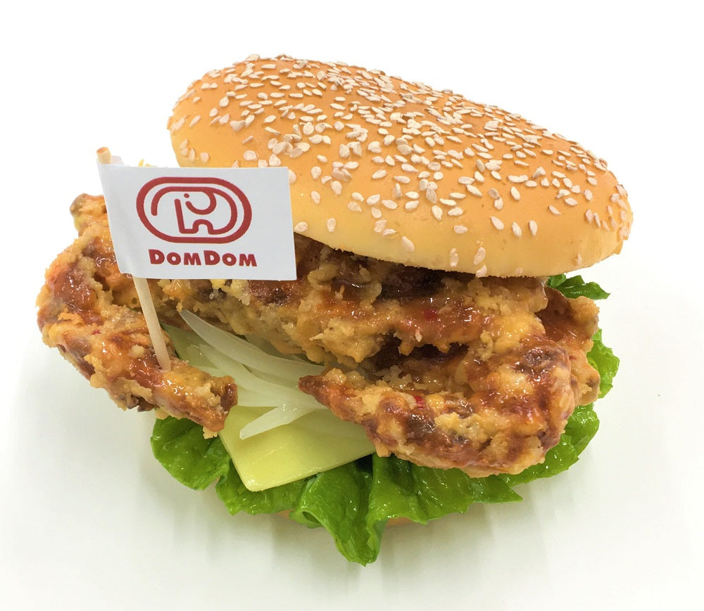 食品サンプル「丸ごと！！カニバーガー」